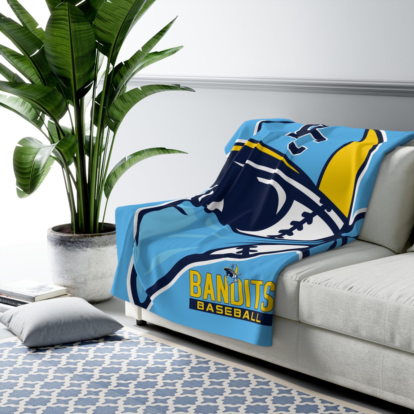 Sherpa Fleece Blanket Bold City Bandits Baseball