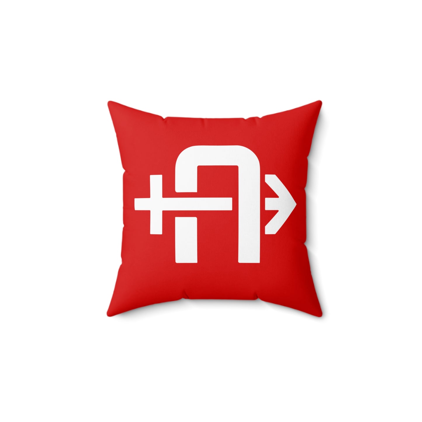 Spun Polyester Square Pillow Arrows Baseball