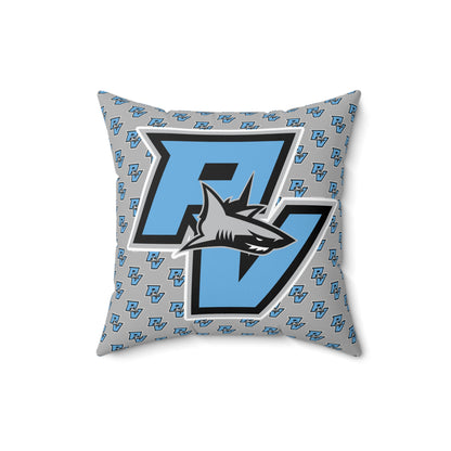 PVAA Sharks Spun Polyester Square Pillow