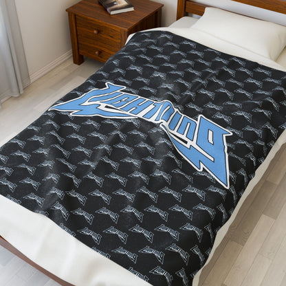 Velveteen Plush Blanket - Lightning Baseball