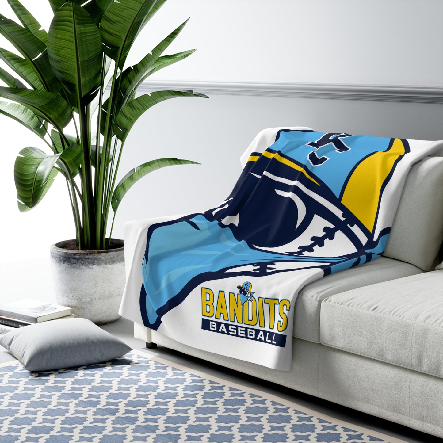 Sherpa Fleece Blanket Bold City Bandits Baseball