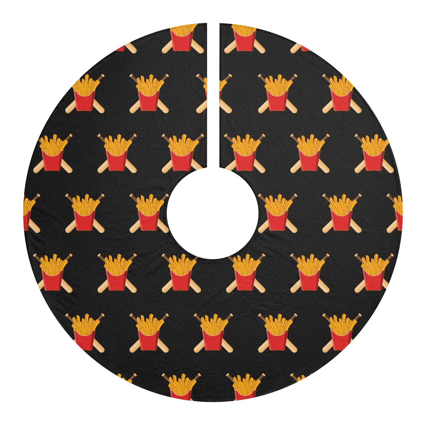 Christmas Tree Skirts Team Rally Fries