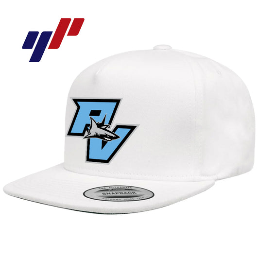 Yupoong Y6007 Adult 5-Panel Cotton Twill Snapback Cap - PV Sharks