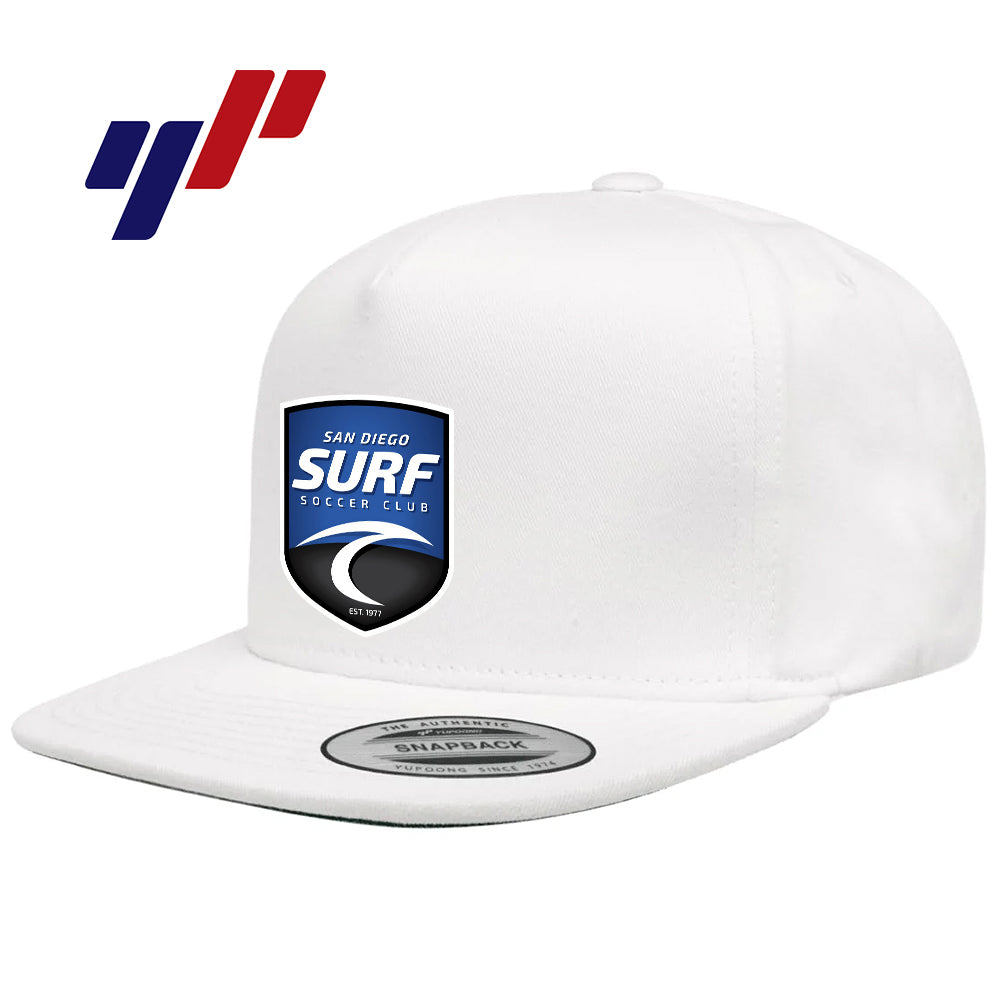 Yupoong Y6007 Adult 5-Panel Cotton Twill Snapback Cap - San Diego Surf Soccer