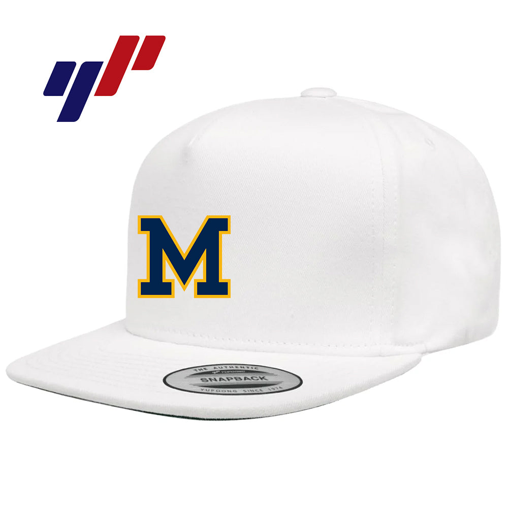 Yupoong Y6007 Adult 5-Panel Cotton Twill Snapback Cap - Midland Baseball