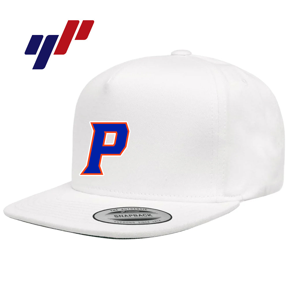 Yupoong Y6007 Adult 5-Panel Cotton Twill Snapback Cap DTF PRINTED - Palatka TailGators Baseball