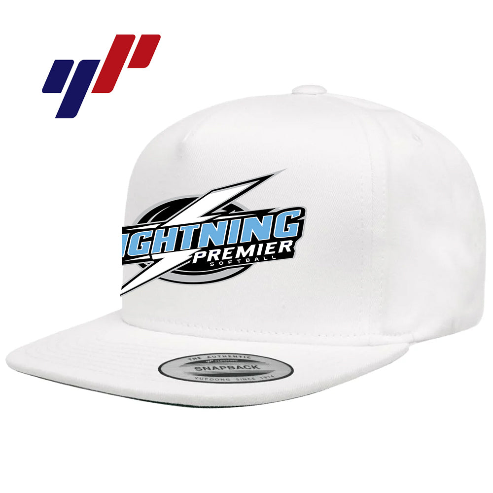 Yupoong Y6007 Adult 5-Panel Cotton Twill Snapback Cap - Lightning Premier