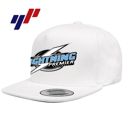 Yupoong Y6007 Adult 5-Panel Cotton Twill Snapback Cap - Lightning Premier