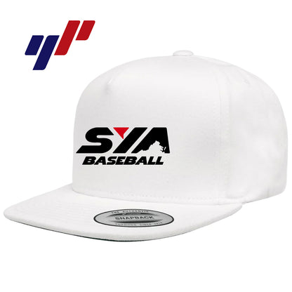 Yupoong Y6007 Adult 5-Panel Cotton Twill Snapback Cap - SYA Baseball