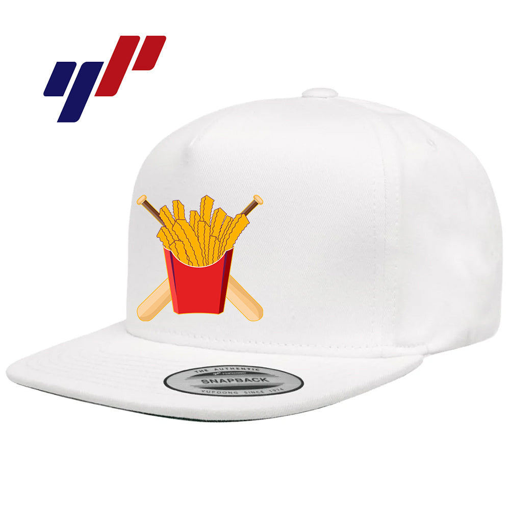 Yupoong Y6007 Adult 5-Panel Cotton Twill Snapback Cap - Team Rally Fries Baseball