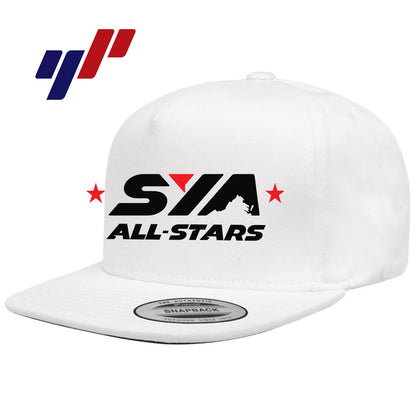 Yupoong Y6007 Adult 5-Panel Cotton Twill Snapback Cap - SYA All-Stars