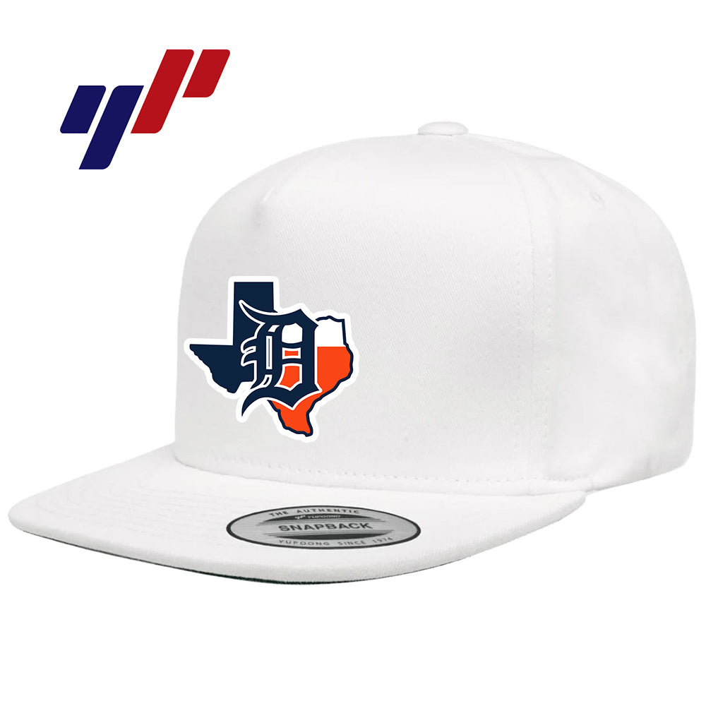 Yupoong 6506 Adult 5-Panel Retro Trucker Cap - Dallas Tigers Baseball