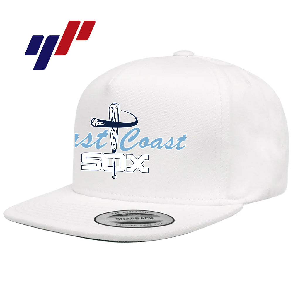 Yupoong Y6007 Adult 5-Panel Cotton Twill Snapback Cap - East Coast Sox