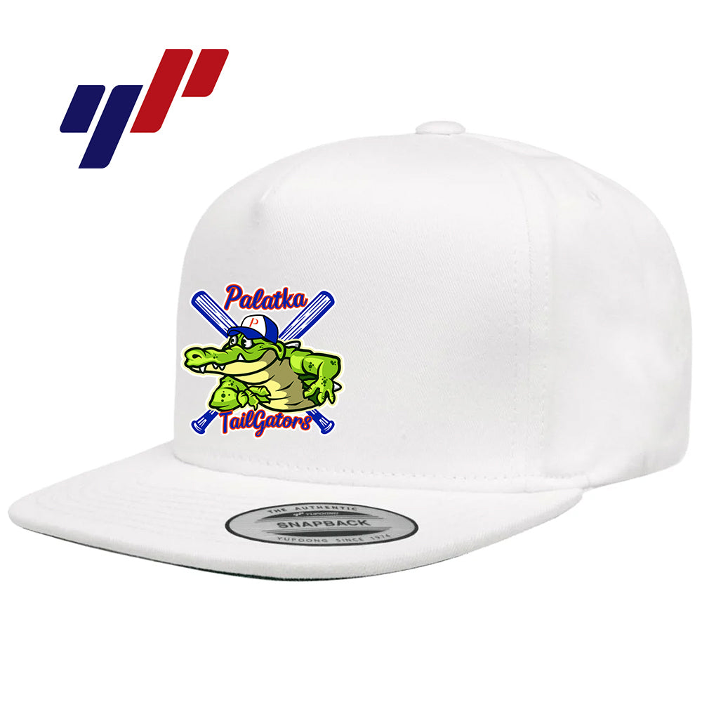Yupoong Y6007 Adult 5-Panel Cotton Twill Snapback Cap DTF PRINTED - Palatka TailGators Baseball