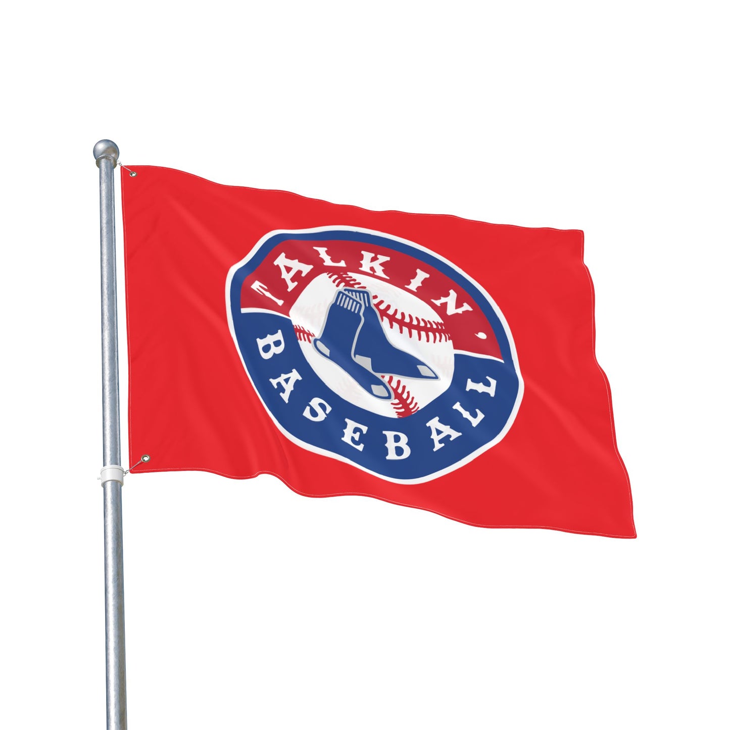 Double Sided Flag Talkin' Baseball
