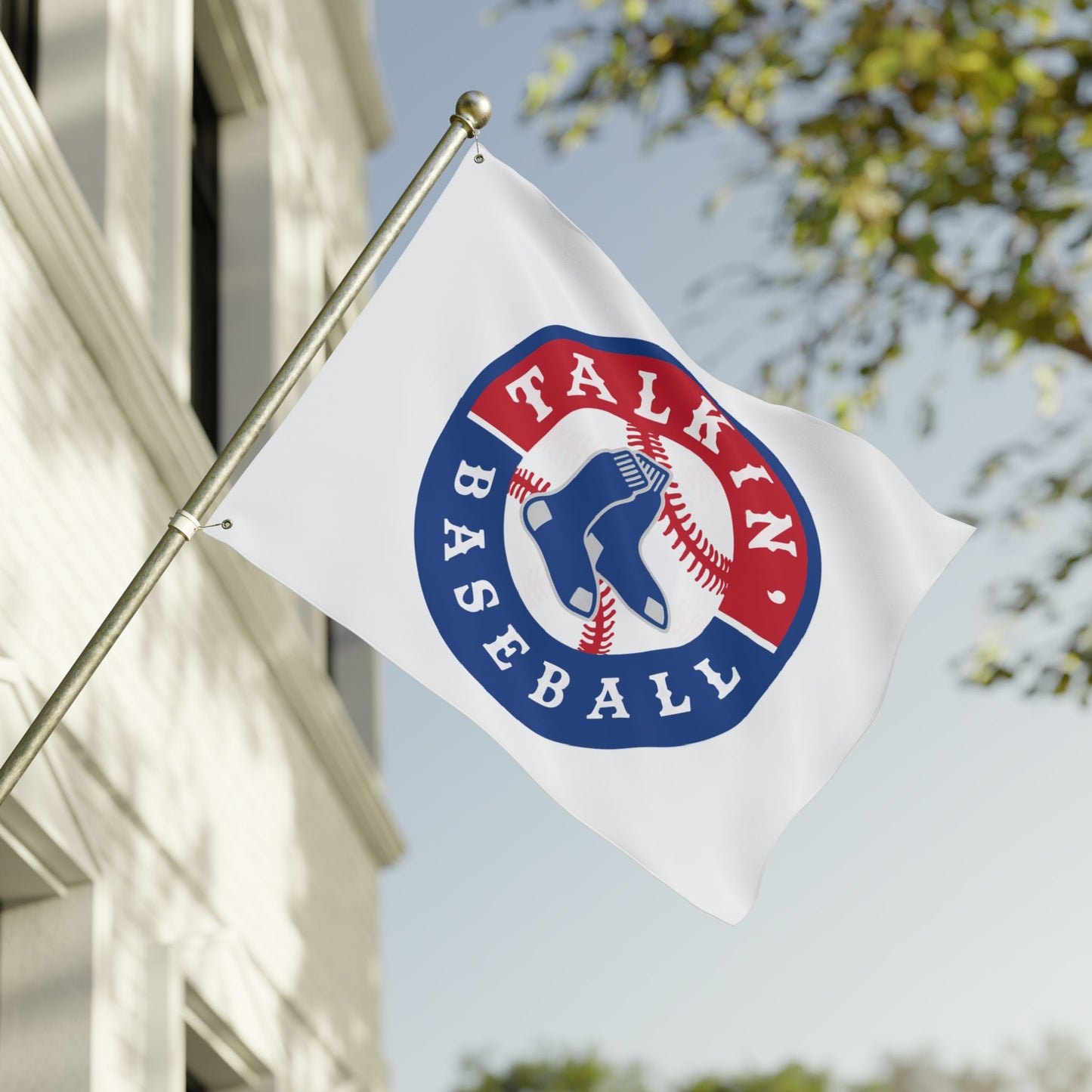 Double Sided Flag Talkin' Baseball