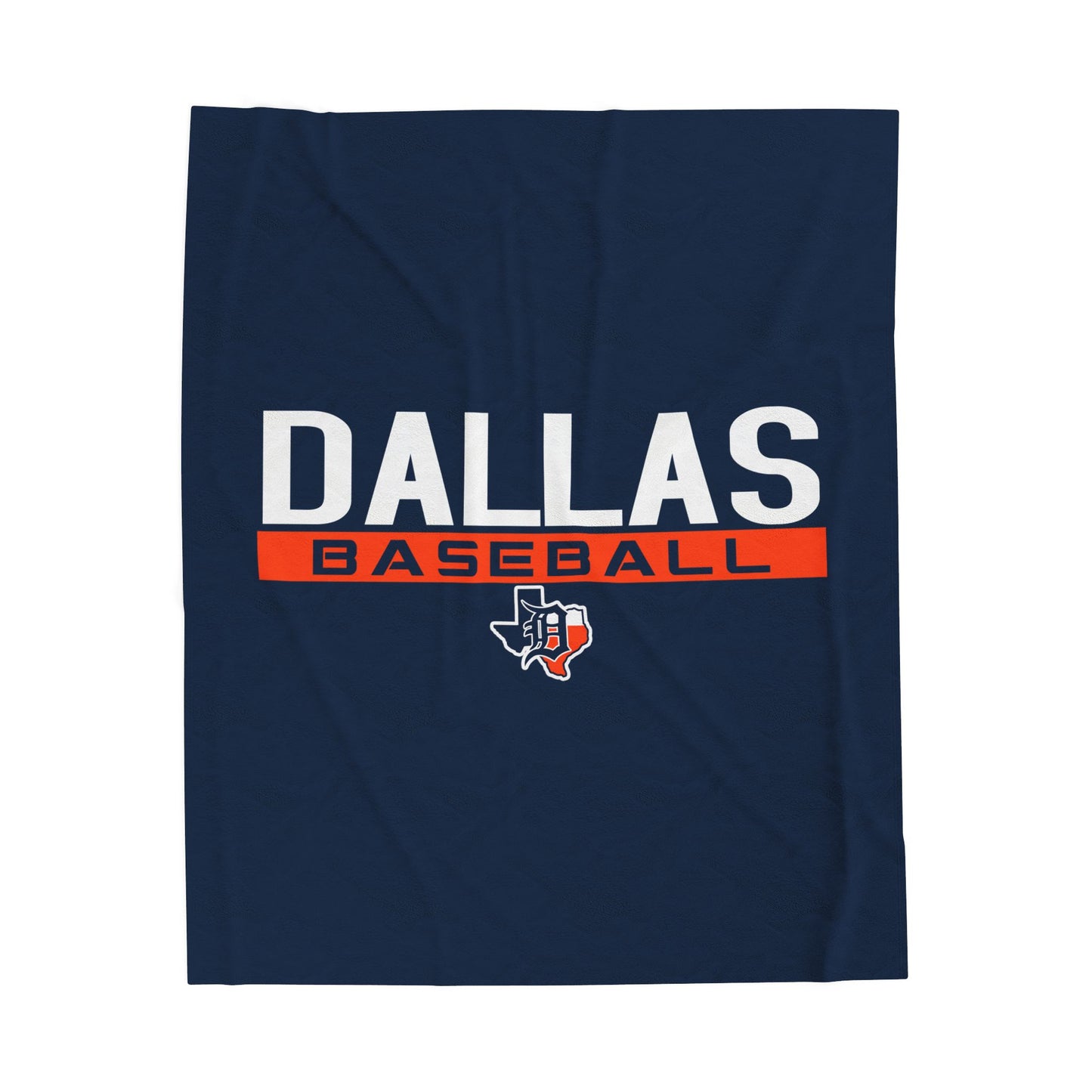 Velveteen Plush Blanket Dallas Tigers Baseball
