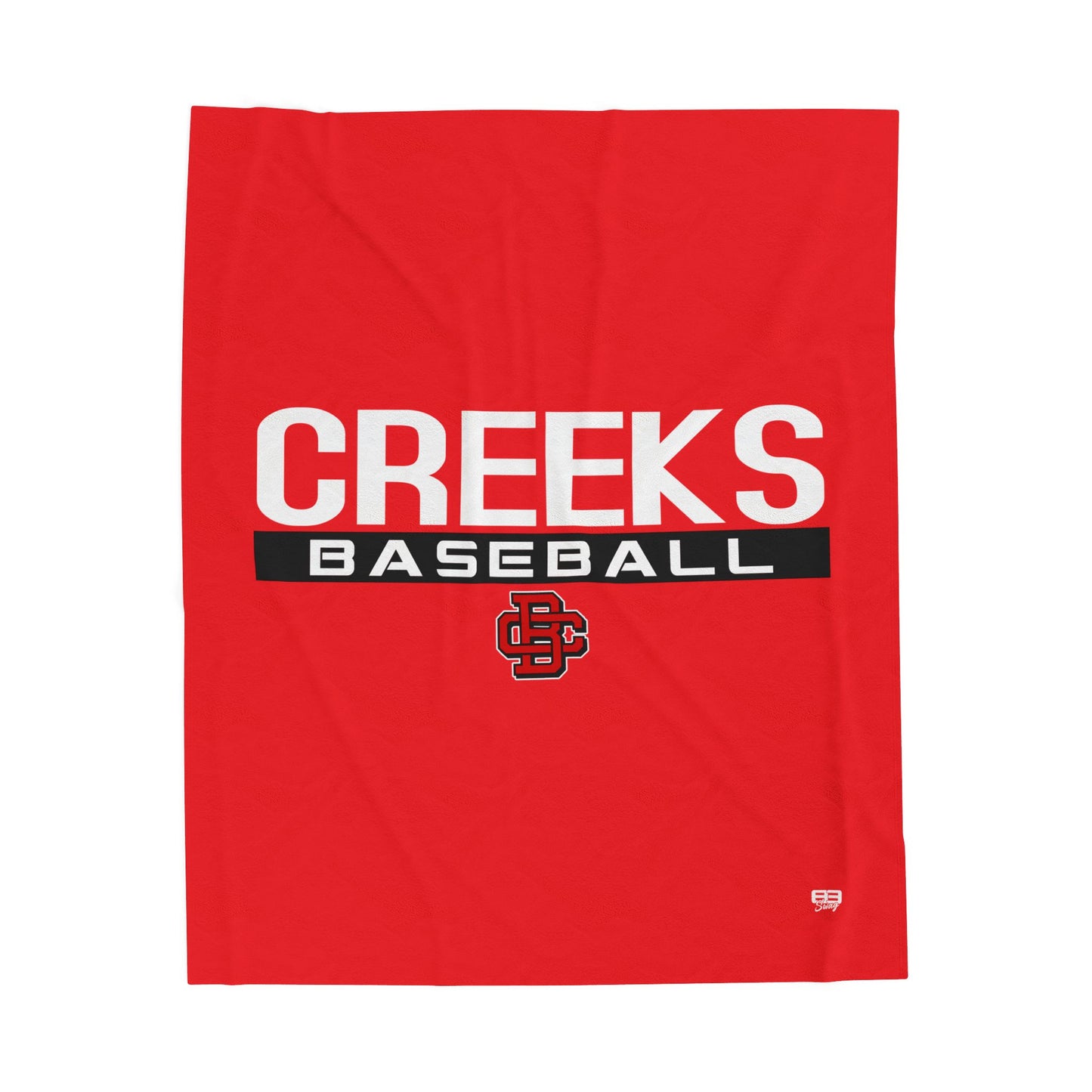 Velveteen Plush Blanket Creeks Baseball Club - CBC
