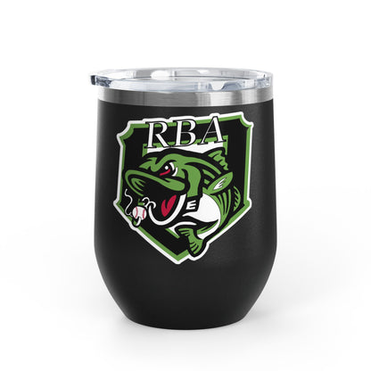 Wine Tumbler, 12oz RBA Stripers Baseball