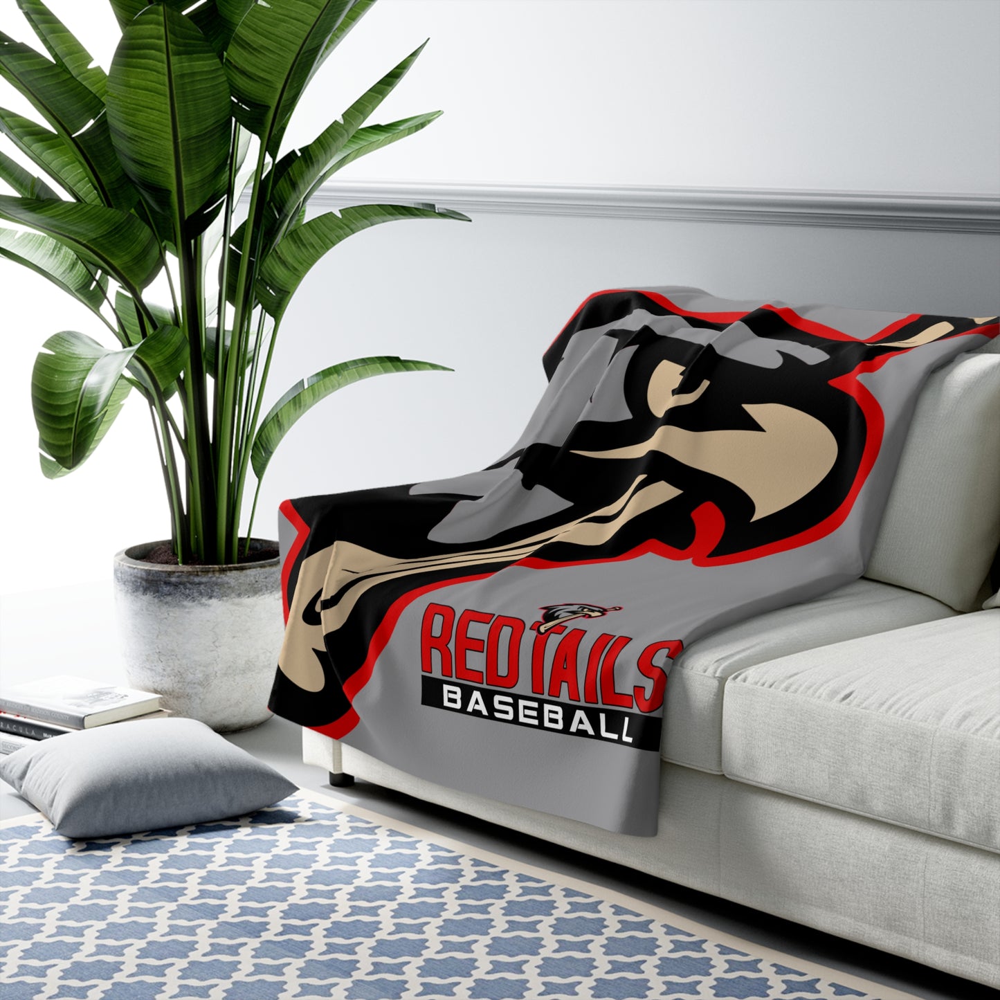 Sherpa Fleece Blanket MSA Redtails Baseball