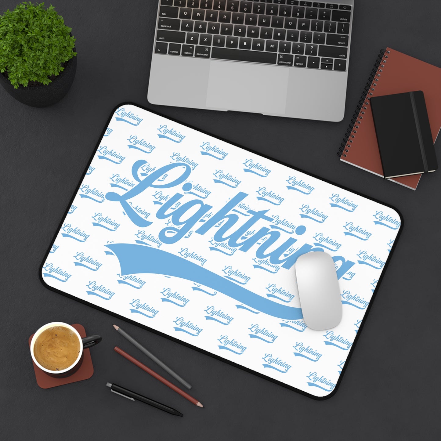 Desk Mat Lightning Baseball