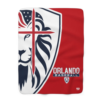 Sherpa Fleece Blanket Orlando Lions Baseball