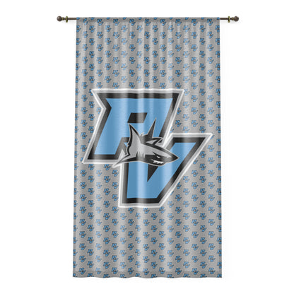 PVAA Sharks Window Curtain