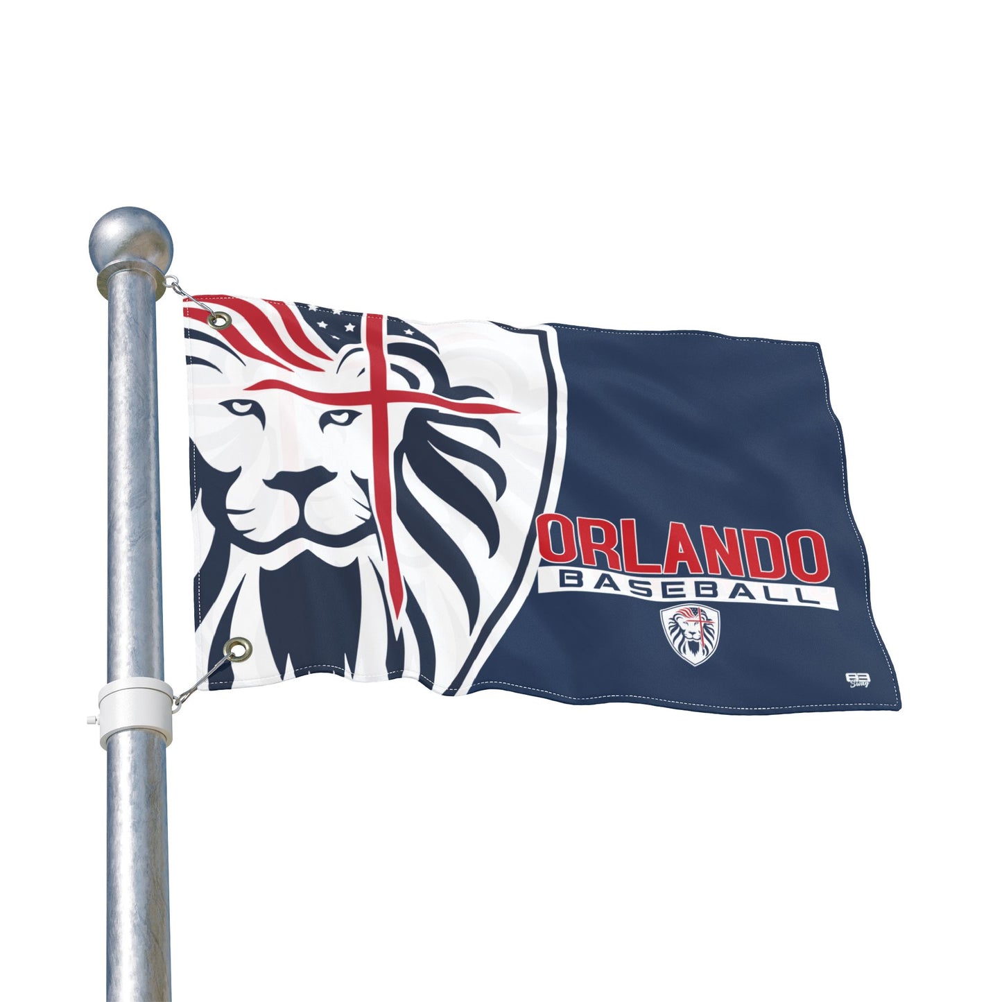 Double Sided Flag Orlando Lions Baseball
