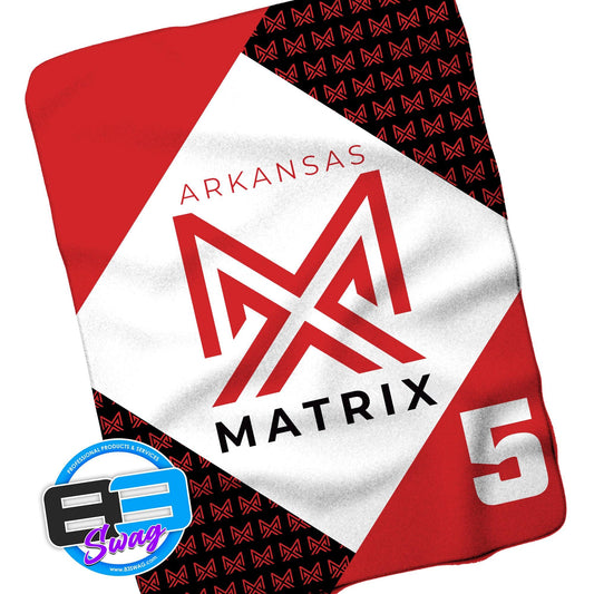 50”x60” Plush Sherpa Blanket - Arkansas Matrix - 83Swag