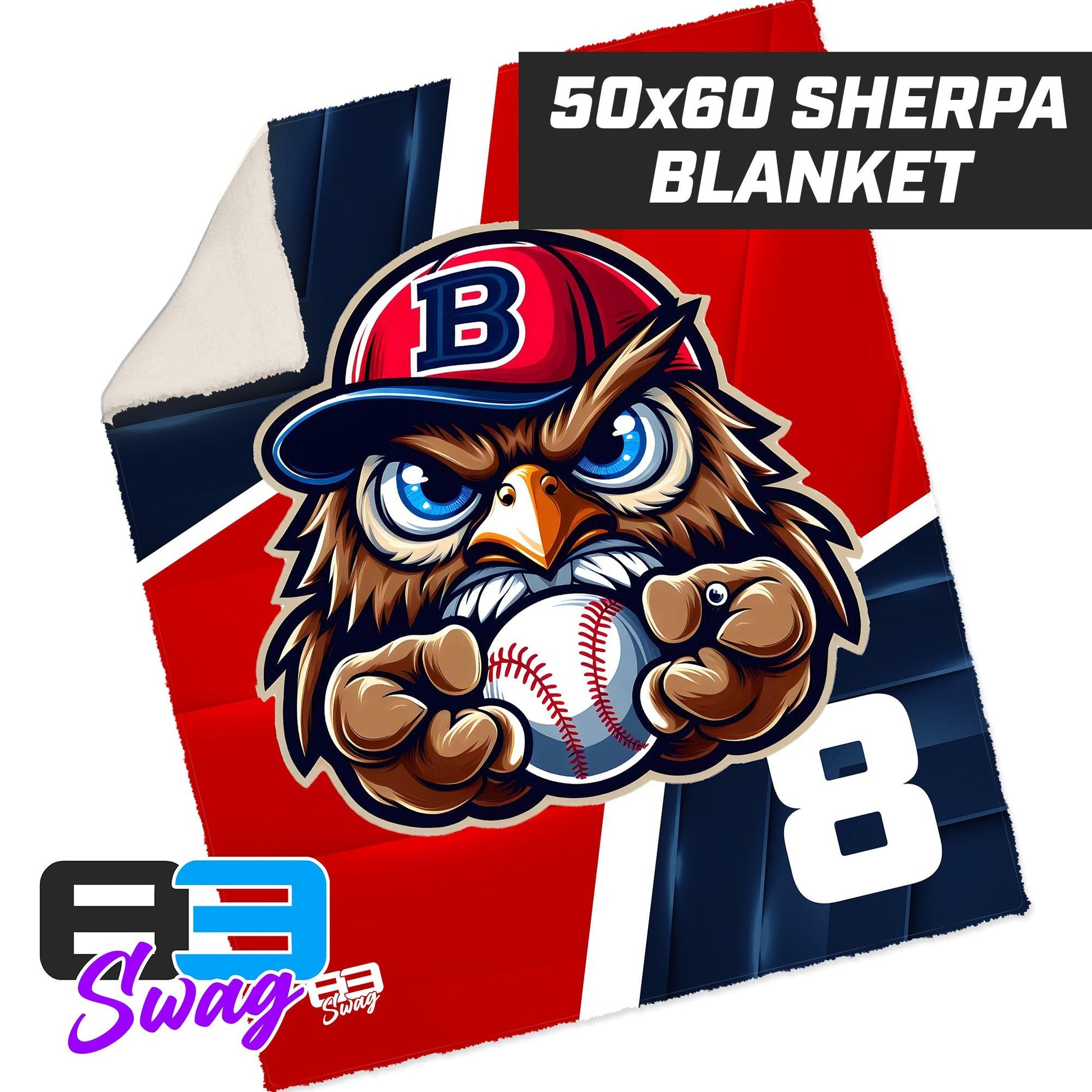 50”x60” Plush Sherpa Blanket - Bay Area Barnstormers - 83Swag