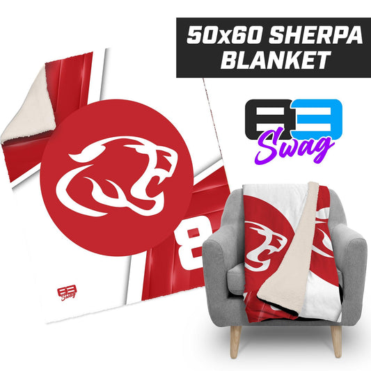 50”x60” Plush Sherpa Blanket - Crosby Cougars - 83Swag