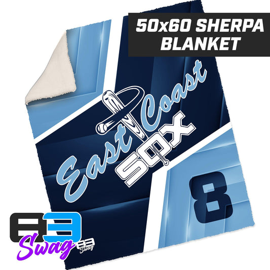 50”x60” Plush Sherpa Blanket - East Coast Sox Baseball - 83Swag