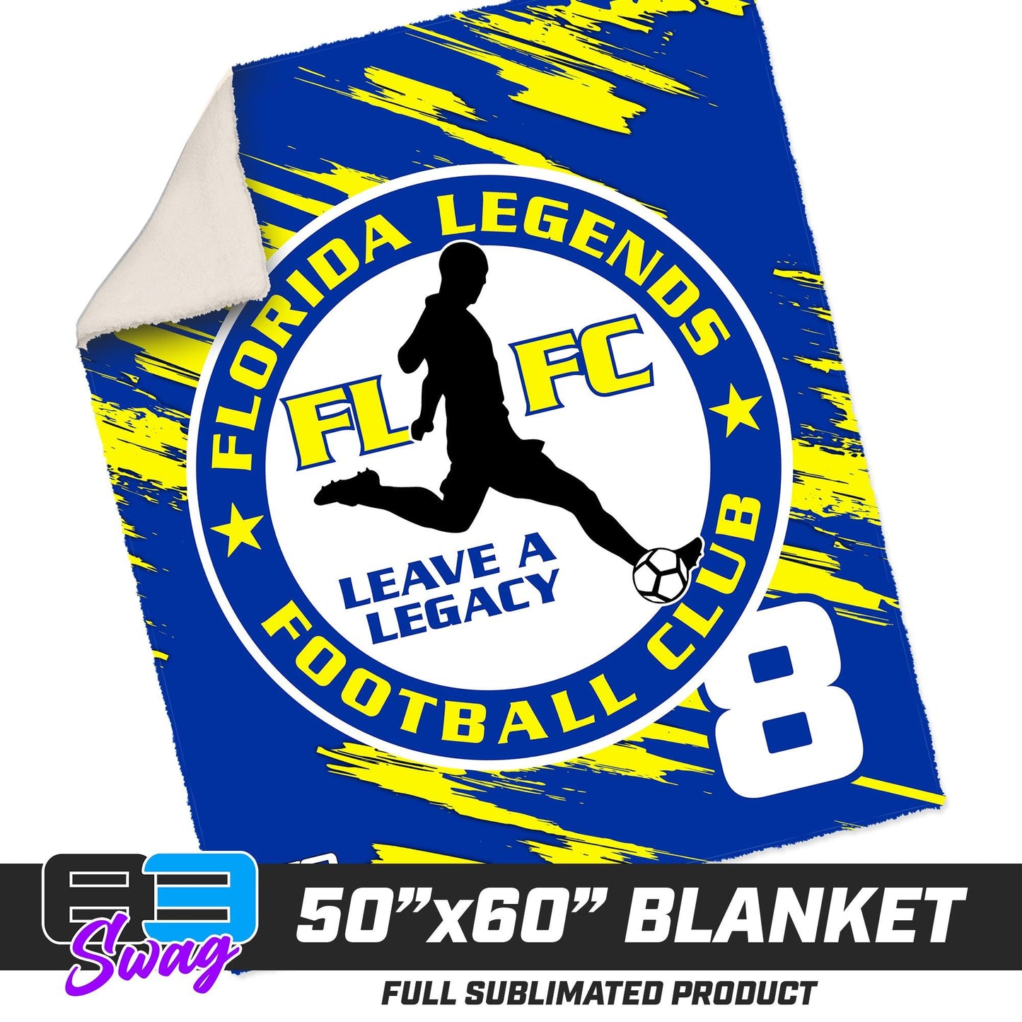 50”x60” Plush Sherpa Blanket - Florida Legends FC - 83Swag