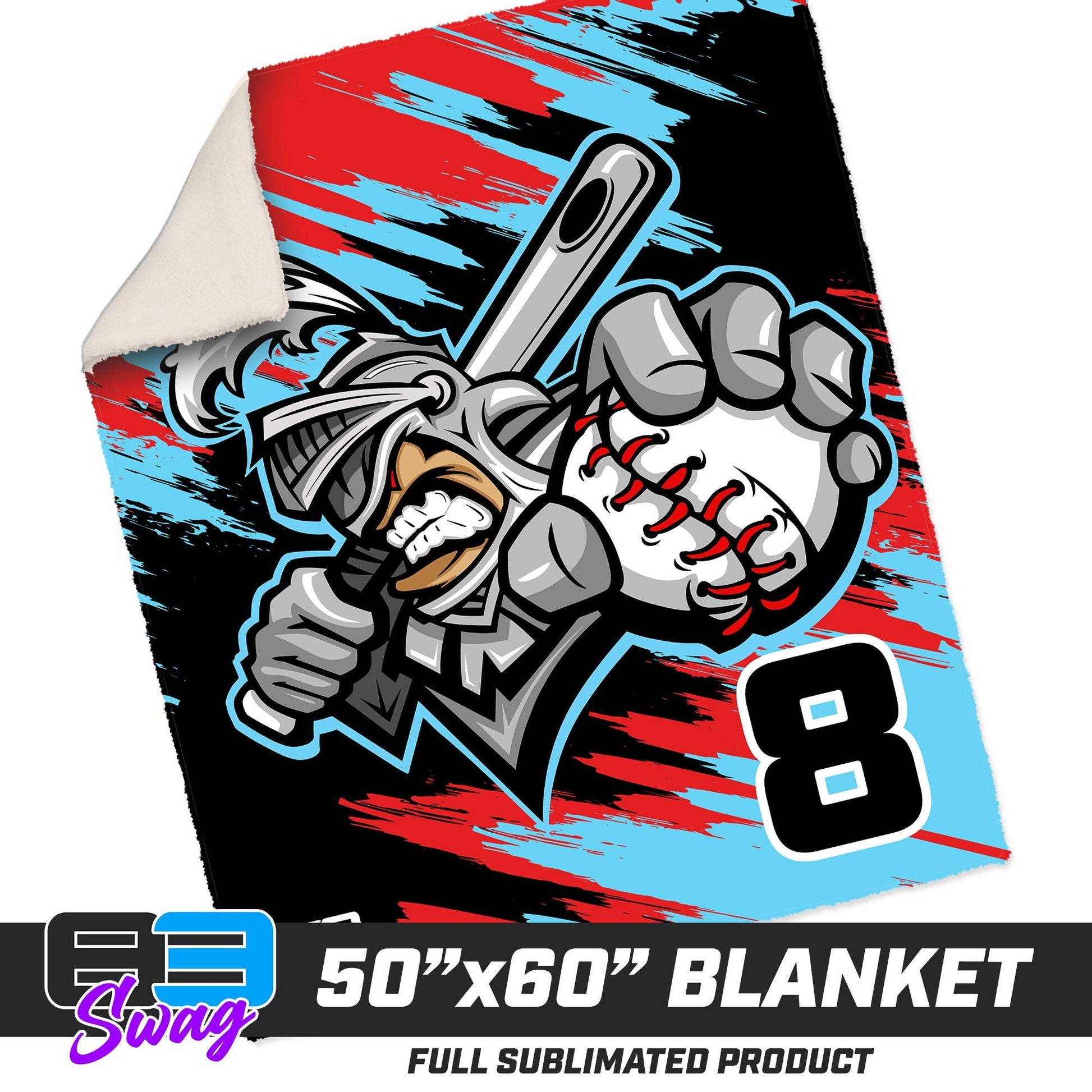 50”x60” Plush Sherpa Blanket - Knights Baseball 2024 FALL EDITION - 83Swag