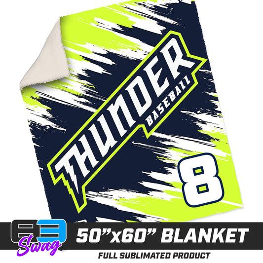 50”x60” Plush Sherpa Blanket - Ponte Vedra Thunder Baseball - 83Swag