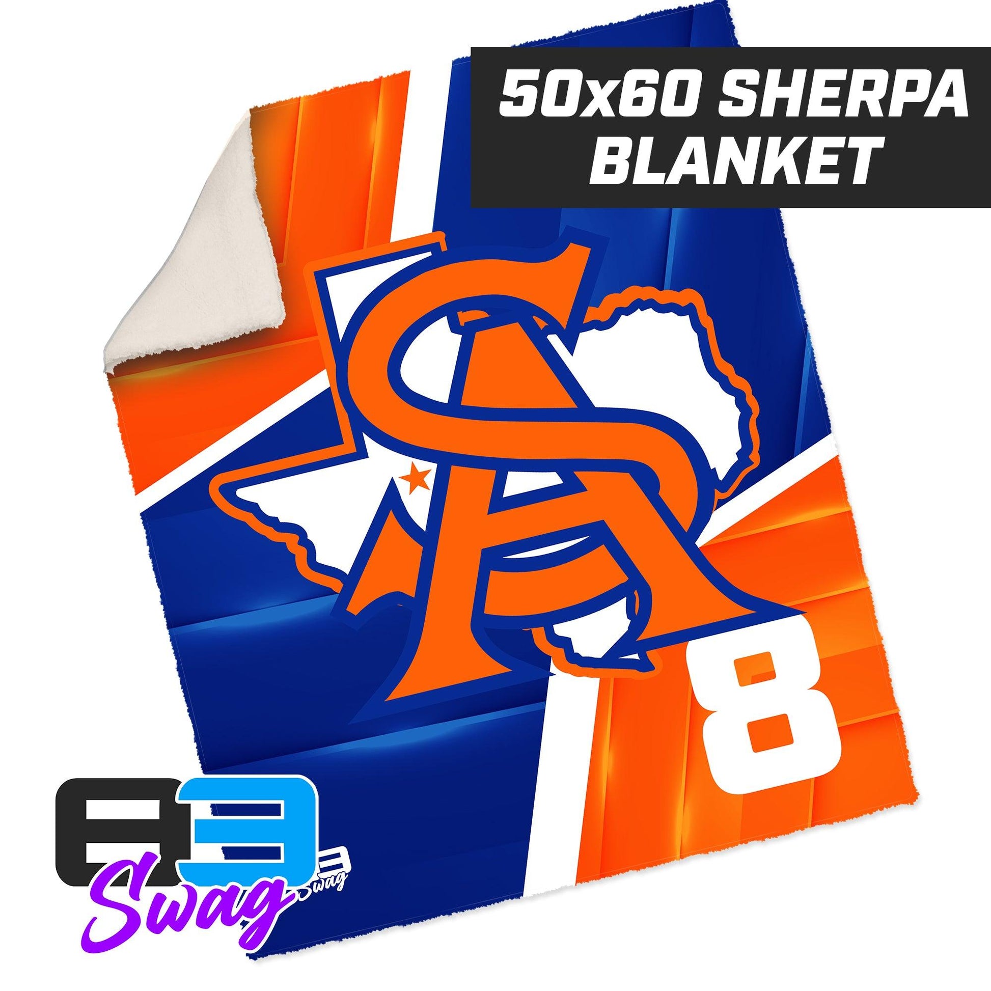 50”x60” Plush Sherpa Blanket - San Angelo Central Football - 83Swag