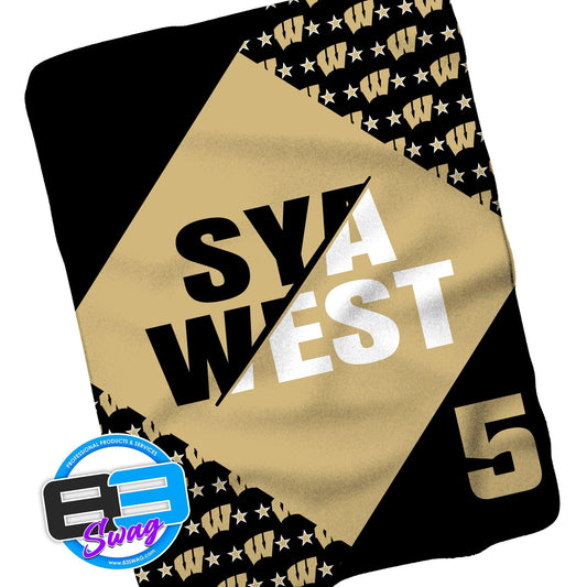 50”x60” Plush Sherpa Blanket - SYA West Baseball - 83Swag