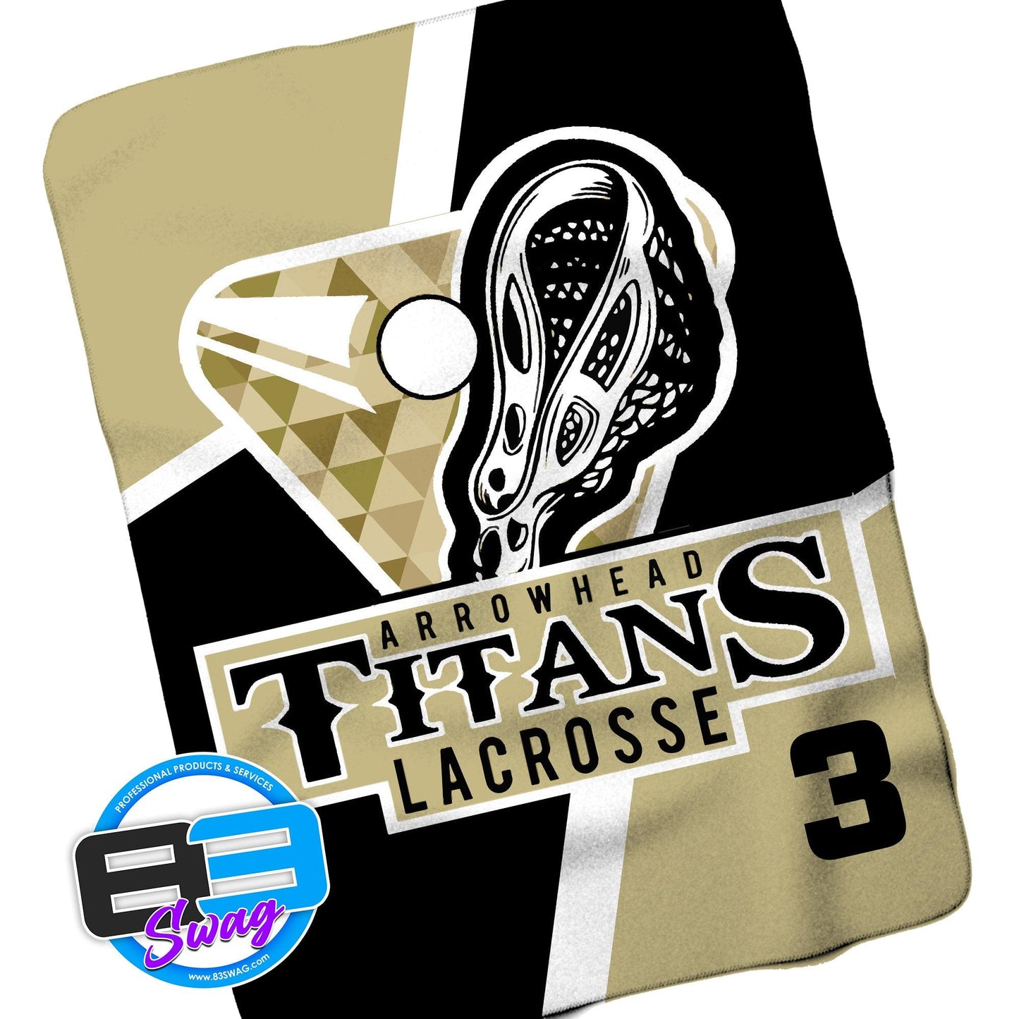 50”x60” Plush Sherpa Blanket - Titans Lacrosse - 83Swag