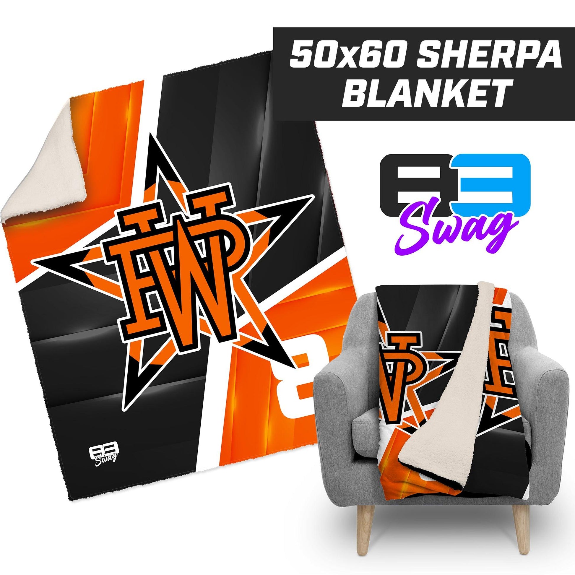 50”x60” Plush Sherpa Blanket - Winter Park All-Stars - 83Swag