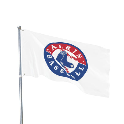 Double Sided Flag Talkin' Baseball
