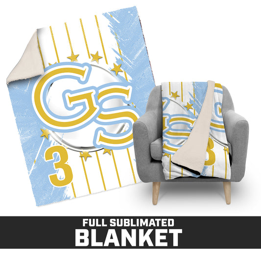 Golden Spikes Baseball 2024 Edition - 50”x60” Plush Sherpa Blanket