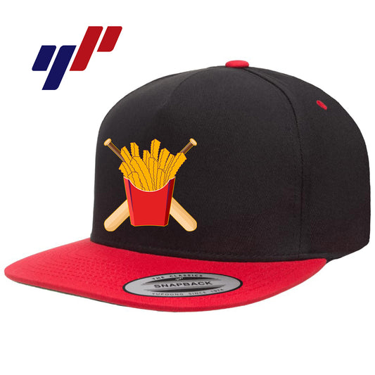 Yupoong Y6007 Adult 5-Panel Cotton Twill Snapback Cap - Team Rally Fries Baseball