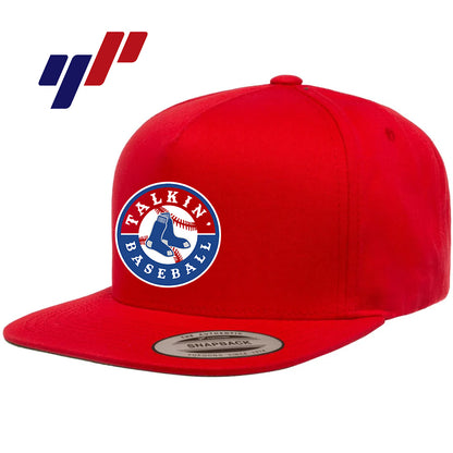 Yupoong Y6007 Adult 5-Panel Cotton Twill Snapback Cap - Talkin Baseball