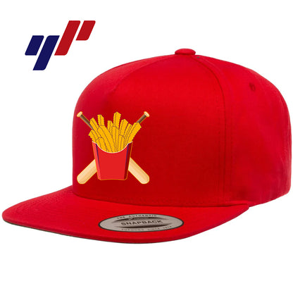 Yupoong Y6007 Adult 5-Panel Cotton Twill Snapback Cap - Team Rally Fries Baseball