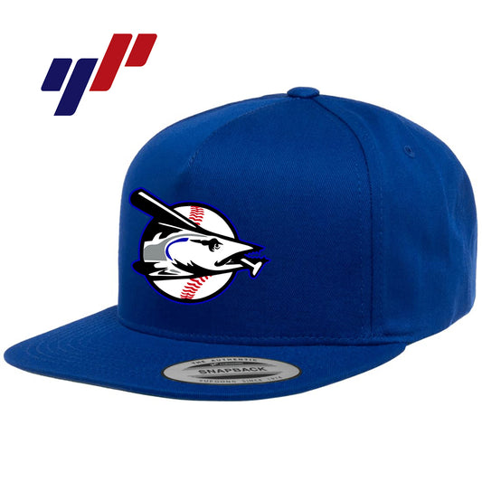 Yupoong Y6007 Adult 5-Panel Cotton Twill Snapback Cap - Jax Beach Baseball