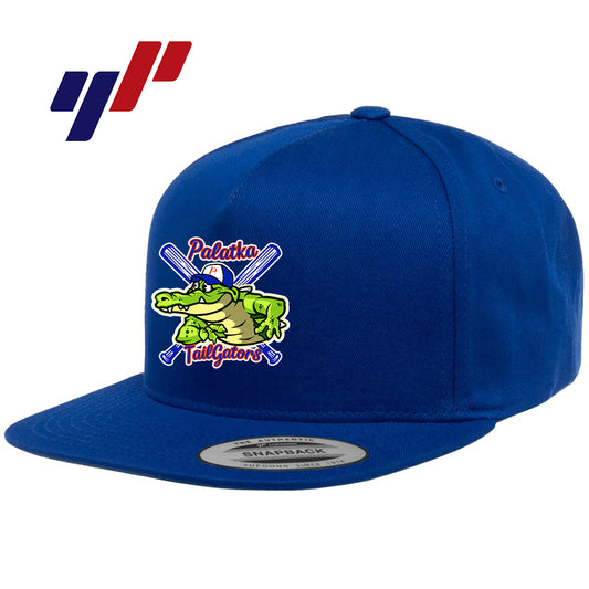 Yupoong Y6007 Adult 5-Panel Cotton Twill Snapback Cap DTF PRINTED - Palatka TailGators Baseball