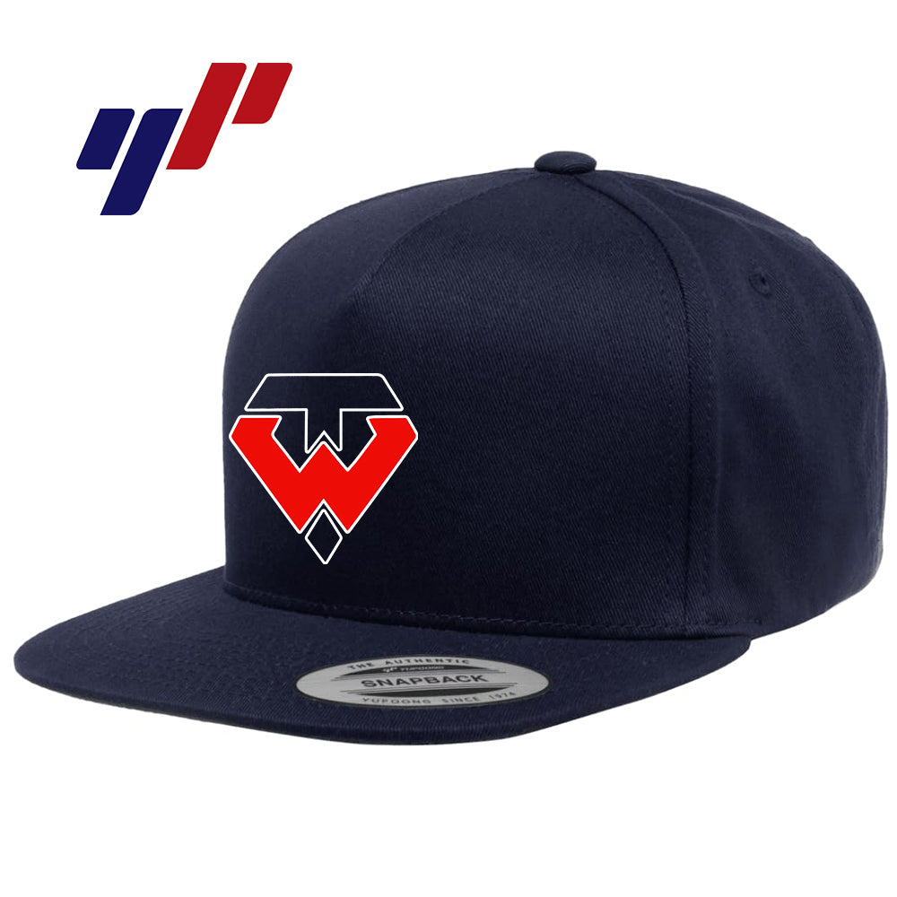 Yupoong Y6007 Adult 5-Panel Cotton Twill Snapback Cap - Tampa Warriors Baseball