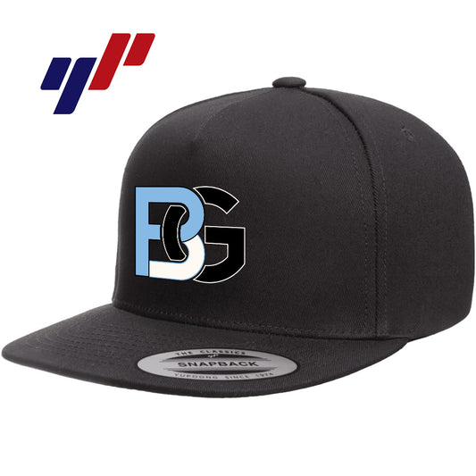 Yupoong Y6007 Adult 5-Panel Cotton Twill Snapback Cap - Lightning Baseball