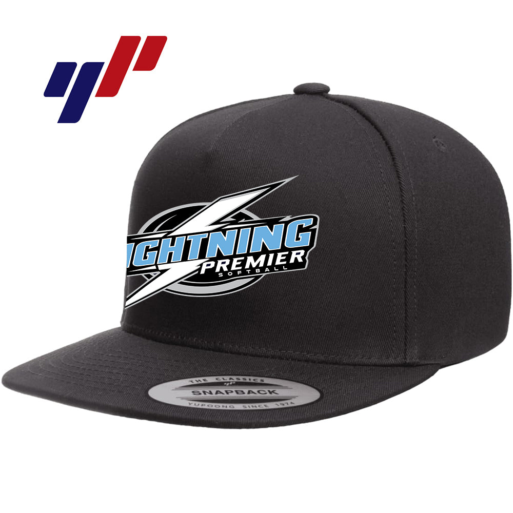 Yupoong Y6007 Adult 5-Panel Cotton Twill Snapback Cap - Lightning Premier