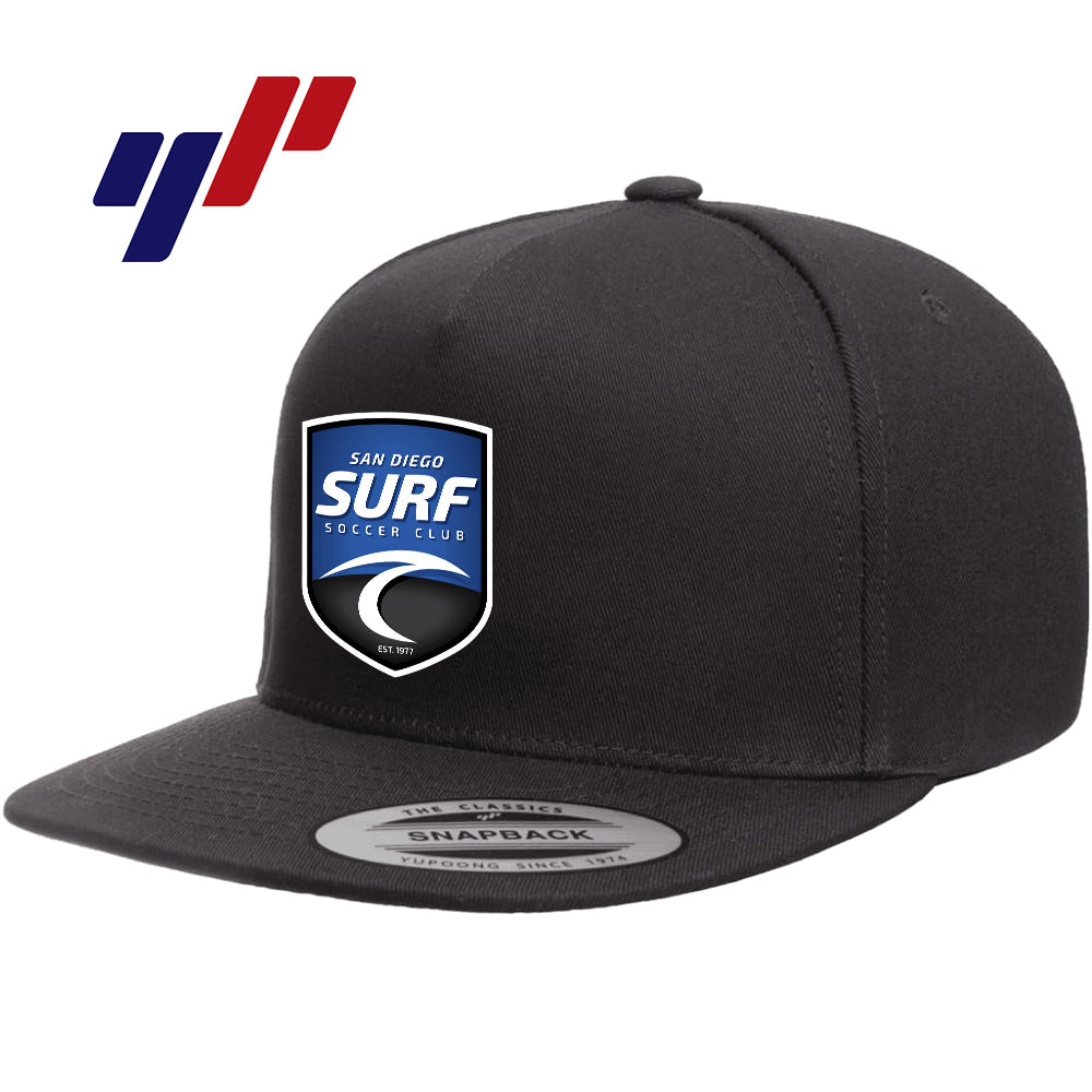 Yupoong Y6007 Adult 5-Panel Cotton Twill Snapback Cap - San Diego Surf Soccer